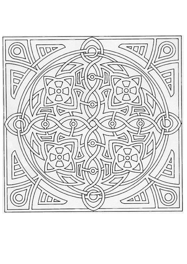 mandala coloring pages complicated cyst - photo #21