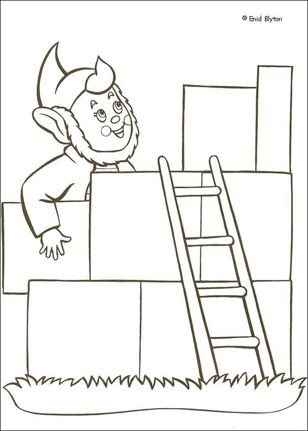 Big-ears building a house coloring pages - Hellokids.com