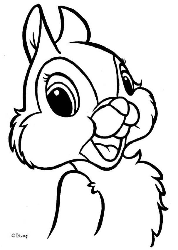 coloring pages of thumper