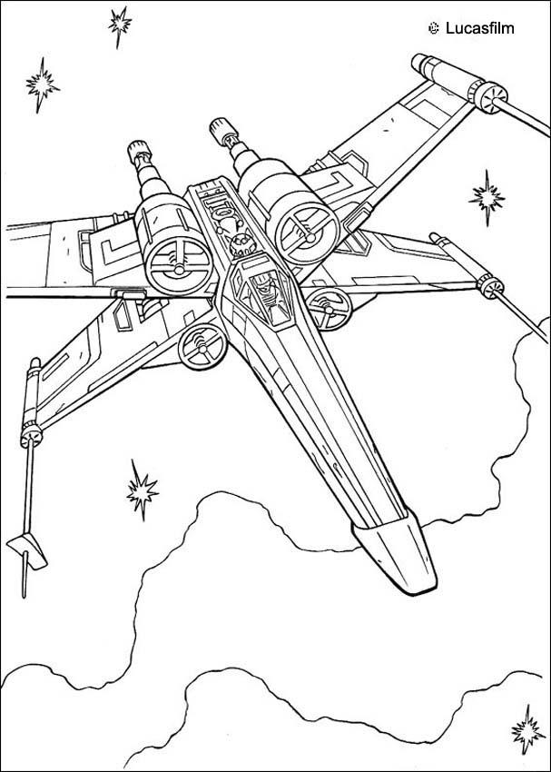 x wing starfighter coloring pages - photo #3