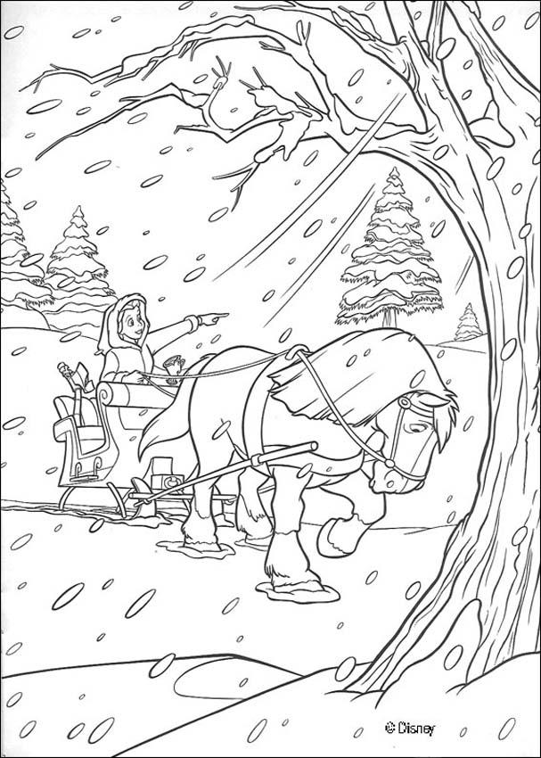Beauty Beast Coloring Pages 19 Free Disney Printables Snowstorm Page