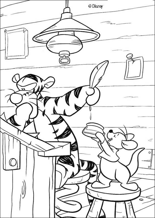 Winnie Pooh Coloring Pages 43 Free Disney Printables Tigger Pounces