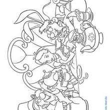 Alice  2 - Coloring - DISNEY coloring pages - Alice in Wonderland coloring pages