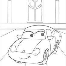 Cars: Sally Carrera - Coloring - Disney coloring pages - Cars coloring pages