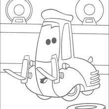 Cars: custom forklift Guido - Coloring - Disney coloring pages - Cars coloring pages