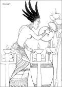 Kirikou 24 - Coloring - Famous character coloring pages - Kirikou coloring book pages
