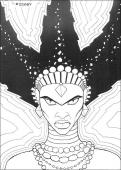 Kirikou 25 - Coloring - Famous character coloring pages - Kirikou coloring book pages