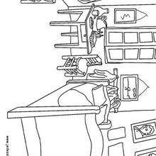 Van Gogh room in Arles - Coloring - COUNTRIES Coloring Pages - FRANCE coloring pages