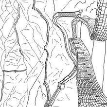 Wall of China - Coloring - COUNTRIES Coloring Pages - CHINA coloring pages