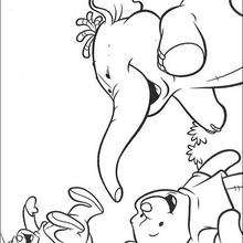 Winnie�s friends: Lumpy and Roo - Coloring - DISNEY coloring pages - Winnie The Pooh coloring pages