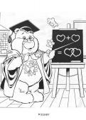 Care Bear teaching - Coloring - Famous character coloring pages - Care Bears coloring book pages