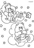 Care Bears sleeping - Coloring - Famous character coloring pages - Care Bears coloring book pages