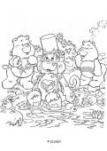 Care Bears having a bath