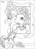 Pony's portrait - Coloring - Cartoon Characters Coloring Pages - My Little Pony coloring book pages