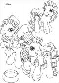 Ponies chefs - Coloring - Cartoon Characters Coloring Pages - My Little Pony coloring book pages