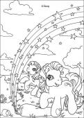 Rainbow in ponyland - Coloring - CARTOON CHARACTERS Coloring Pages - MY LITTLE PONY coloring pages