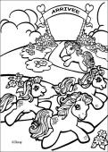 Ponies running - Coloring - Famous character coloring pages - My Little Pony coloring book pages