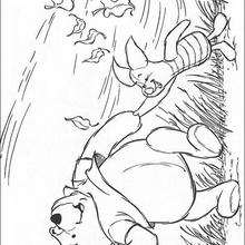 Piglet and Winnie - Coloring - DISNEY coloring pages - Winnie The Pooh coloring pages
