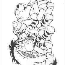 Winnie's friends: Piglet, Eeyore and Tigger