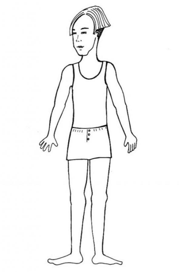 young man model coloring pages  hellokids