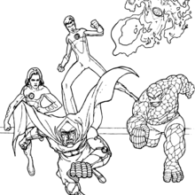 Catching Doctor Doom - Coloring page - SUPER HEROES Coloring Pages - FANTASTIC FOUR coloring pages - DOCTOR DOOM coloring pages