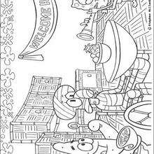Welcome home squidward - Coloring page - TV SERIES CHARACTERS coloring pages - SPONGE BOB coloring book pages - SPONGE BOB to color