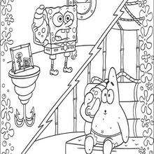 Shellphone - Coloring page - CHARACTERS coloring pages - TV SERIES CHARACTERS coloring pages - SPONGE BOB coloring book pages - PATRICK STAR coloring pages