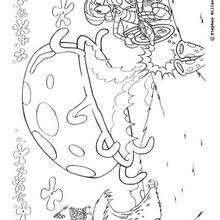 Squidward - Coloring page - TV SERIES CHARACTERS coloring pages - SPONGE BOB coloring book pages - SQUIWARD coloring pages