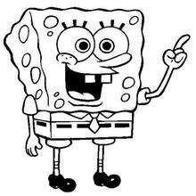Sponge Bob - Coloring page - CHARACTERS coloring pages - TV SERIES CHARACTERS coloring pages - SPONGE BOB coloring book pages - SPONGE BOB to color