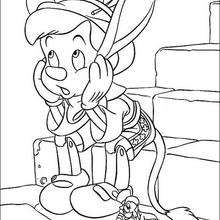 Pinocchio 1 - Coloring page - DISNEY coloring pages - Pinocchio coloring pages