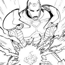 Iron Man  - Coloring page - SUPER HEROES Coloring Pages - IRON MAN coloring pages
