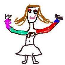 Julie 1 - Drawing for kids - KIDS drawings - PEACE Coloring