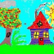 Autumn - Drawing for kids - KIDS drawings - LANDSCAPE drawings - VILLAGE