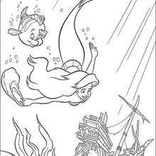 The wreck coloring page