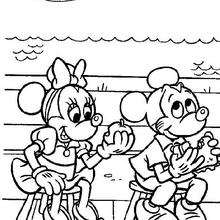 Mickey Mouse lunch time - Coloring page - DISNEY coloring pages - Mickey Mouse coloring pages