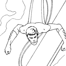 Mr Fantastic - Coloring page - SUPER HEROES Coloring Pages - FANTASTIC FOUR coloring pages - MR FANTASTIC coloring pages