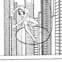 Invisible - Coloring page - SUPER HEROES Coloring Pages - FANTASTIC FOUR coloring pages - INVISIBLE WOMAN coloring pages