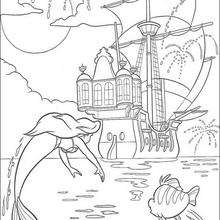 Fireworks - Coloring page - DISNEY coloring pages - The Little Mermaid coloring pages