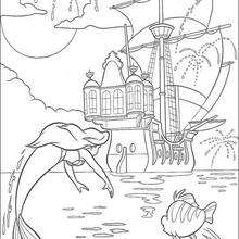 ursula little mermaid coloring pages