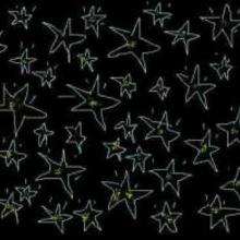 Stars in the night - Drawing for kids - KIDS drawings - LANDSCAPE drawings - WINTER