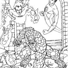 Fight coloring page