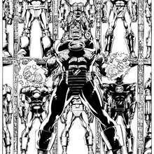 All Iron Man armors - Coloring page - SUPER HEROES Coloring Pages - IRON MAN coloring pages