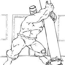 Hulk's force - Coloring page - SUPER HEROES Coloring Pages - THE INCREDIBLE HULK coloring pages