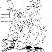 Electrocution of Hulk - Coloring page - SUPER HEROES Coloring Pages - THE INCREDIBLE HULK coloring pages
