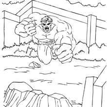 Go Hulk! coloring page