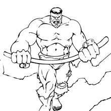 Armed Hulk coloring page