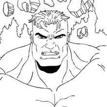 Hulk the winner - Coloring page - SUPER HEROES Coloring Pages - THE INCREDIBLE HULK coloring pages