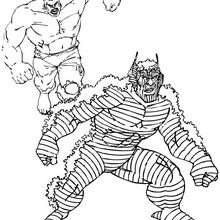 Hulk vs Abomination - Coloring page - SUPER HEROES Coloring Pages - THE INCREDIBLE HULK coloring pages
