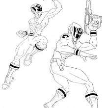 Armed Power Rangers - Coloring page - CHARACTERS coloring pages - TV SERIES CHARACTERS coloring pages - POWER RANGERS coloring pages