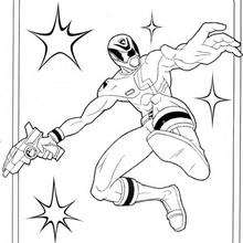 Ranger attack - Coloring page - CHARACTERS coloring pages - TV SERIES CHARACTERS coloring pages - POWER RANGERS coloring pages